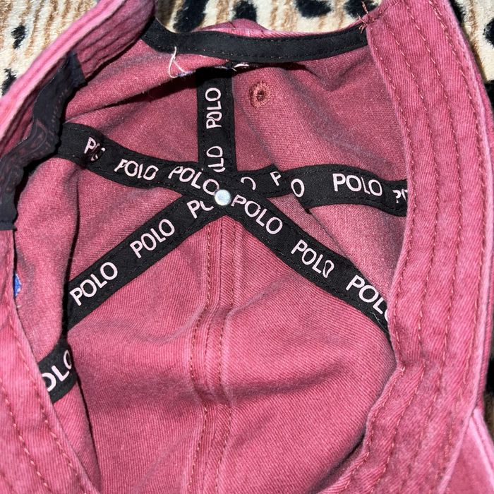 Polo Ralph Lauren Adjustable Strap Back Embroidered Baseball Cap Pink