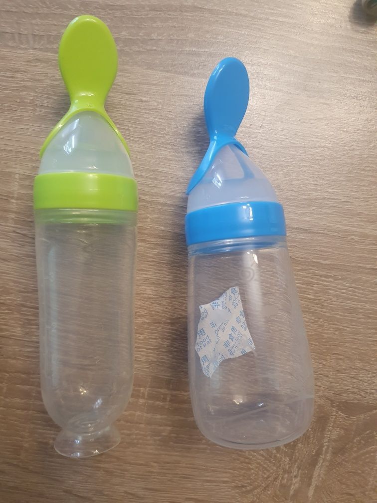 Бебешки бутилки с лъжица,биберон за плодове и аспиратор за нос