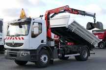 Renault PREMIUM 19T - 320 DXI / Basculant + HDS / Hydroboard / 3-SIDED KIPPER - 4.25M / EURO 5