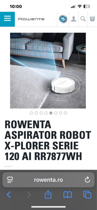 Ofer Cadou Craciun Aspirator Robot Rowenta X-Plorer S120 Garantie