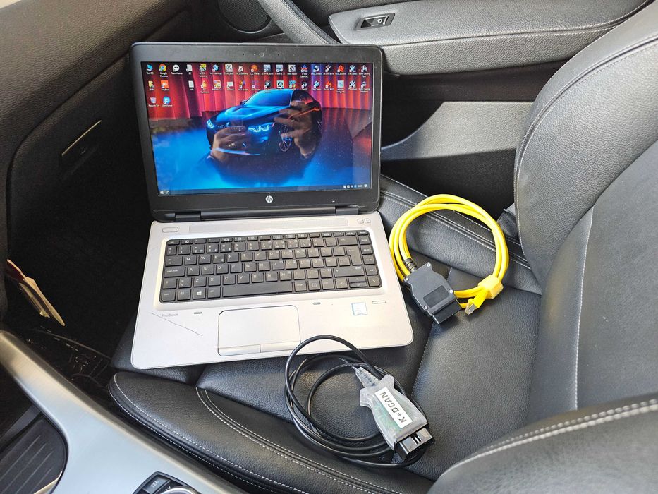 Pachet Laptop Diagnoza Bmw Ista Inpa Esys + Interfete E-Net + Kdcan