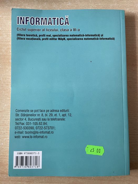 Manual Informatica cls XI - profil real