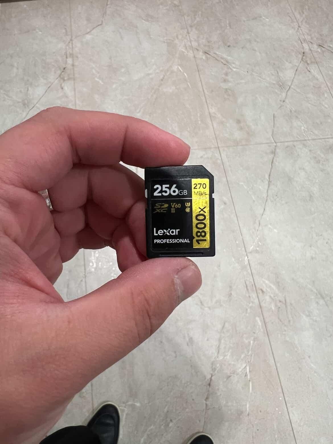 Lexar Professional SDXC 256GB 1800x – 270MB/s (ishlatilgan)