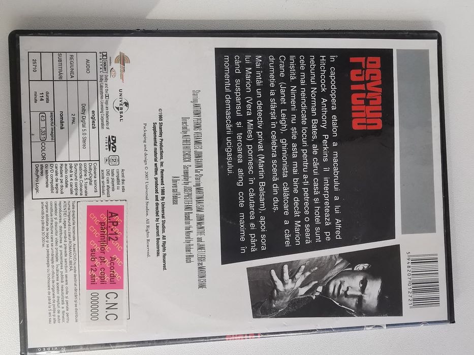 Film de colectie Horror Psycho