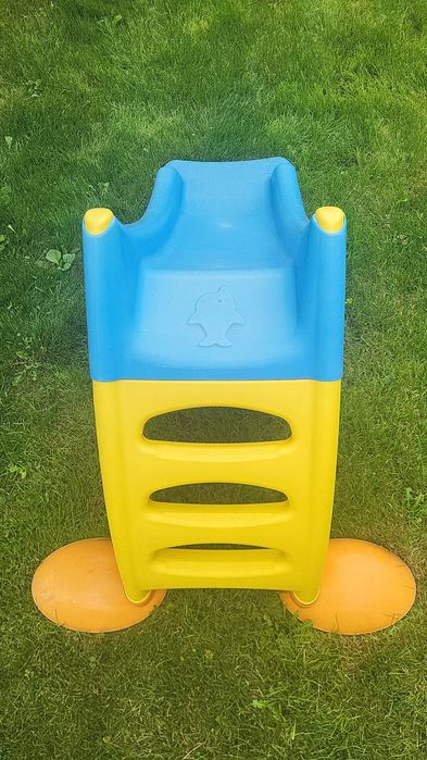 Tobogan de gradina pentru copii 424 albastru si galben