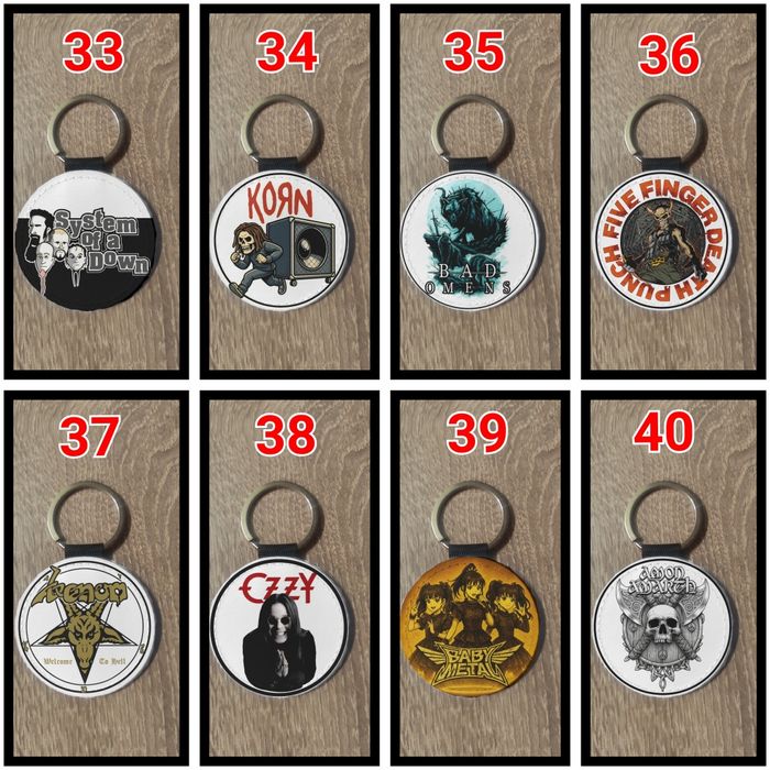 Ключодържатели с любими рок и метъл банди