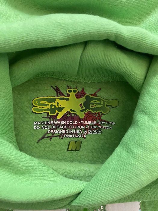 Hanorac Sp5der Verde (M) Nou | Livrare rapida cu verificare