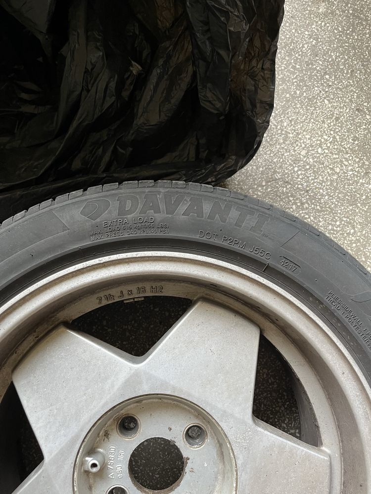 Jante rare Borbet A R16 + anvelope Davanti vara