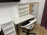 Set 3 Birouri, Rafturi si Dulapioare Pentru Copii IKEA, Stare BUNA,