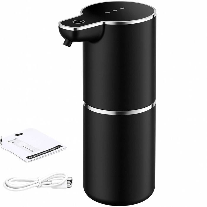 Dozator de sapun lichid sau spuma/ negru-alb/ rezistent apa/USB-C