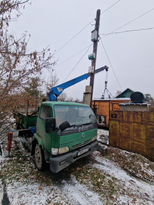 Продам заводской кму автовышка донфенг DFA 2007 год манипулятор обмен