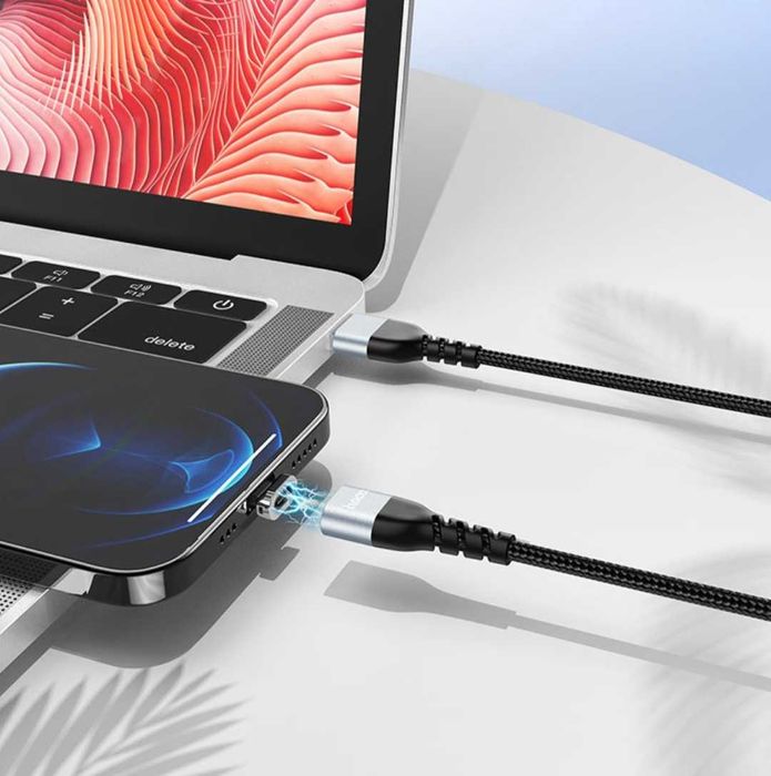 Cablu Hoco U96 Magnetic USB la Lighting incarcare / date iphone