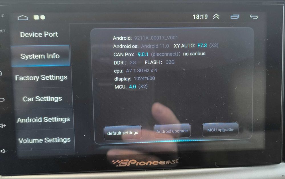 Android-магнитола на платформе XY AUTO, модельной серии F7 / X2