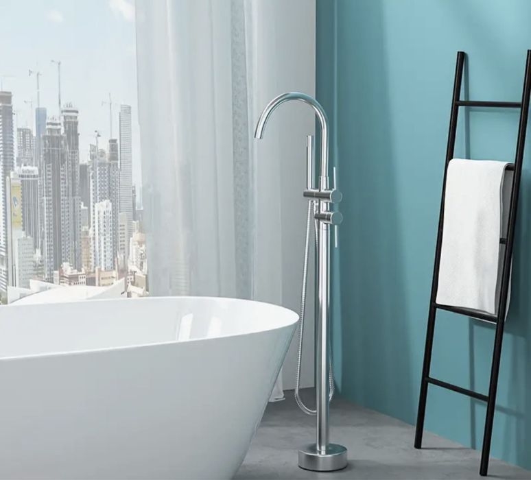 Baterie cada freestanding aurie si argintie