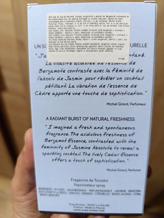 Apă de toaletă Naturelle