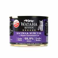 Conserva Wataha HUNT Kitten, 98.9% Carne, Cu Rata Si Pui, 200g
