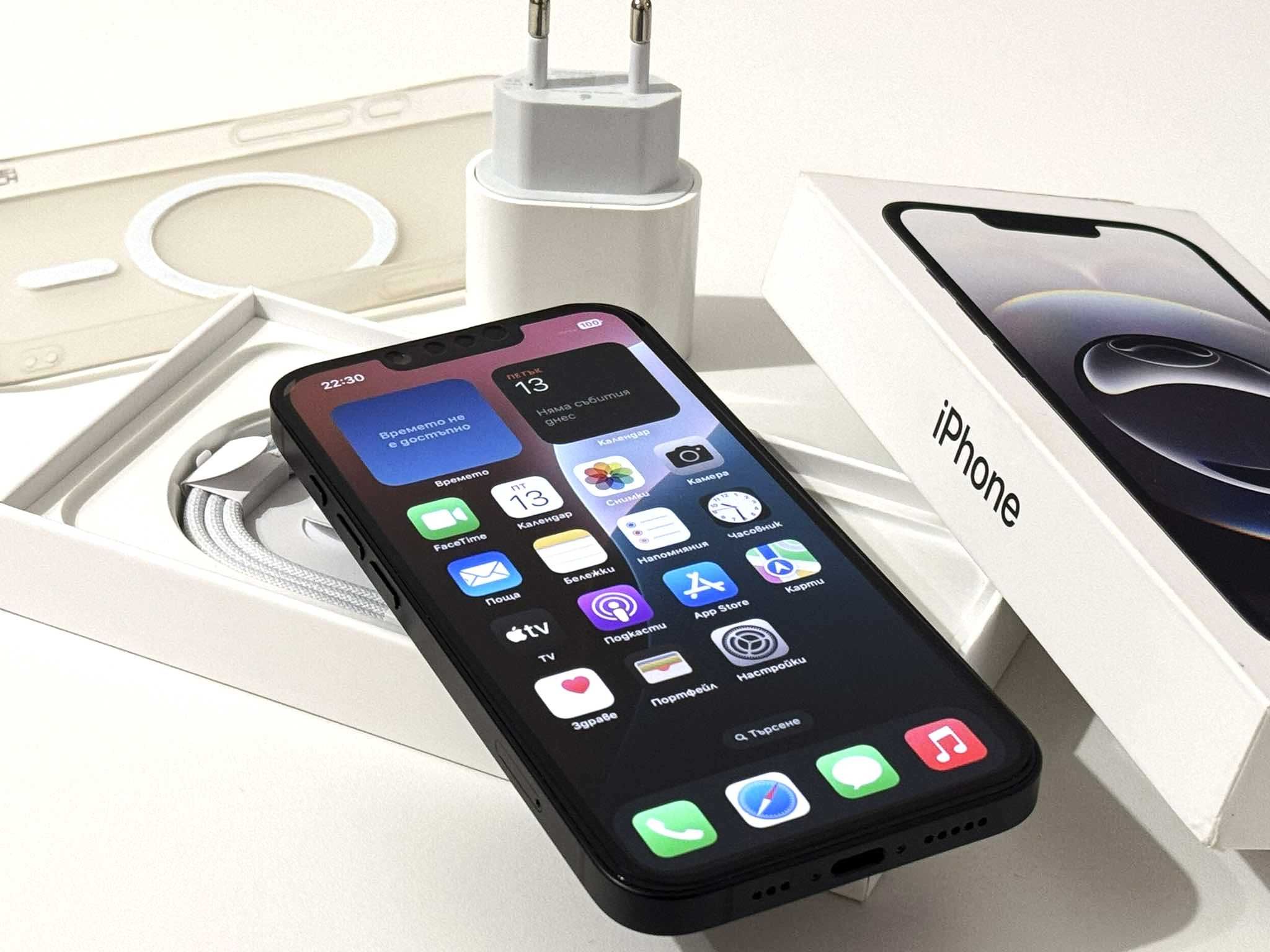 Бартер! НОВ! Гаранция 36м. iPhone 16e Black (Черен)