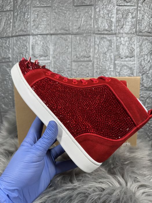 Christian Louboutin Red Rosu High Cutie