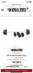 Set fitness 70 kg Gantere reglabile+Bara Haltera+Discuri noi Germany