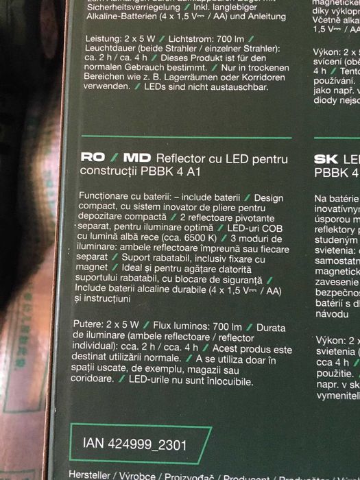 Reflector cu led PBBK 4 A1 led