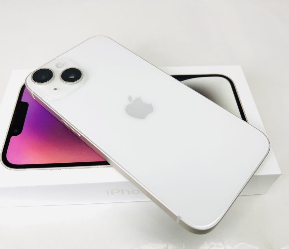 Apple iPhone 14 128GB Starlight 100% Батерия! Гаранция!