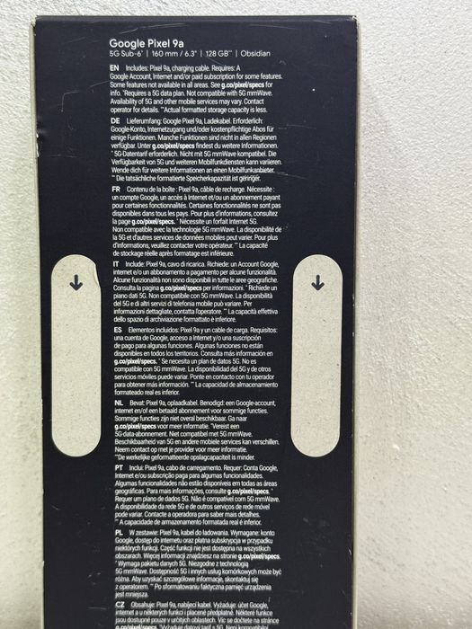 Google Pixel 9a 128gb Obsidian , sigilat !