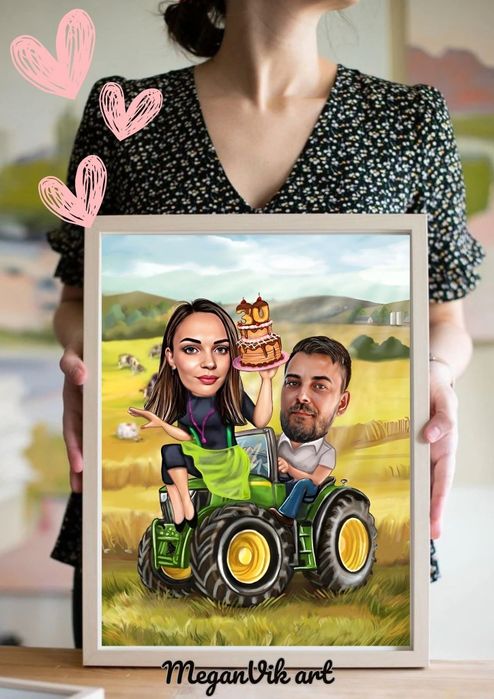 Дигитална Карикатура, Портрет или постери