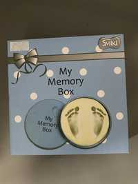 Cadou inedit pentru bebelus, My memory box, amprenta manuta/picior