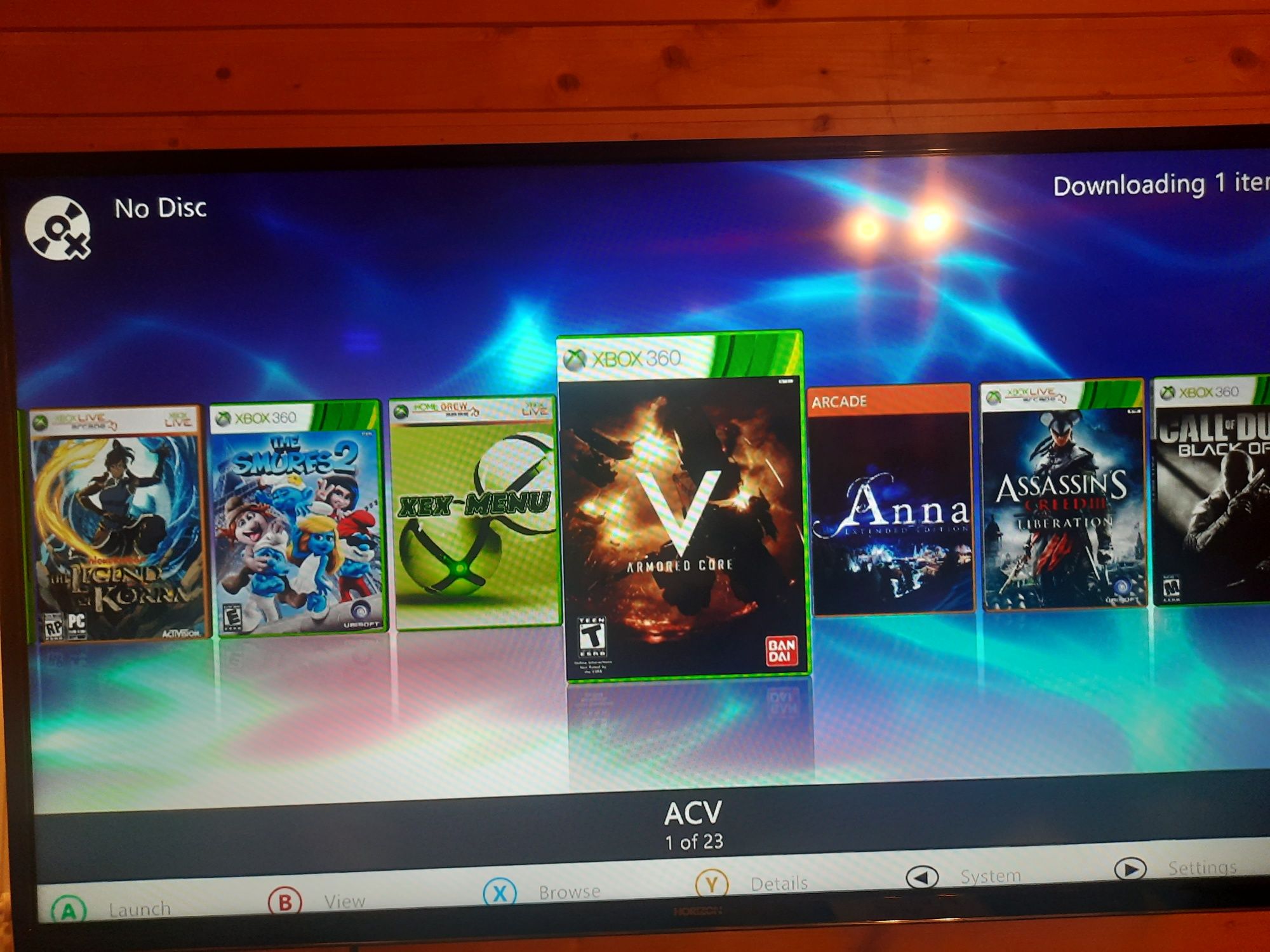 Xbox 360 Modat RGH cu HDD de 120 GB ,20 jocuri GTA 5, FIFA 19