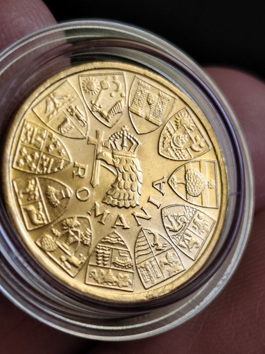 20 леи 1944 год, Кралство Румъния, злато тегло 6.55 гр,900/1000 (21.6к