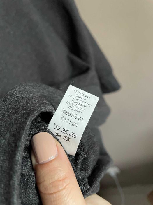 Actuell Мъжка тъмно сива блуза, размер Л