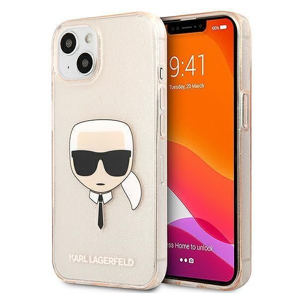Karl lagerfeld hardcase glitter karl`s head - лицензиран кейс с брокат