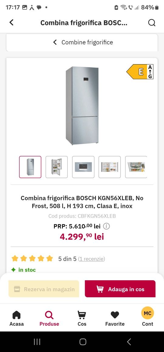 Combina frigorifica Bosch Garanție!!