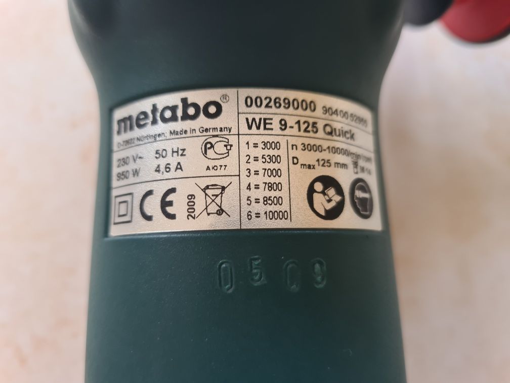 Dewalt DWE 4217 , Metabo WE 9-125 Quick - polizor unghiular