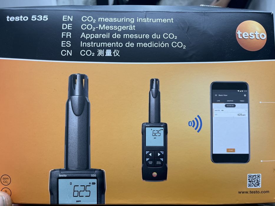 Testo 535 instrument masurat co2
