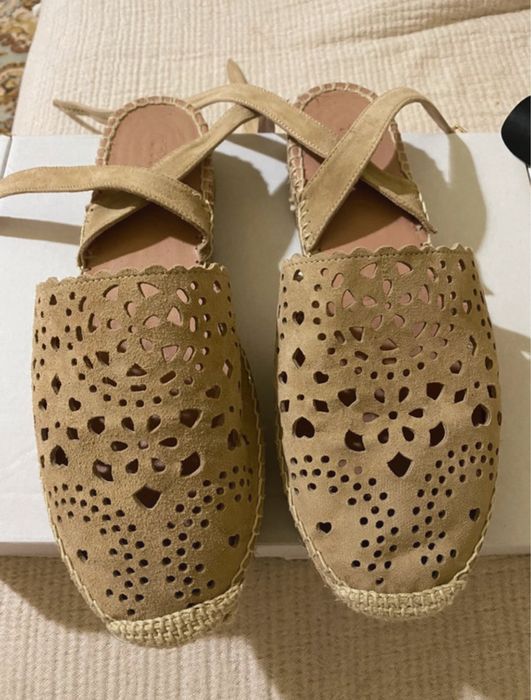 Espadrile crem Twinset