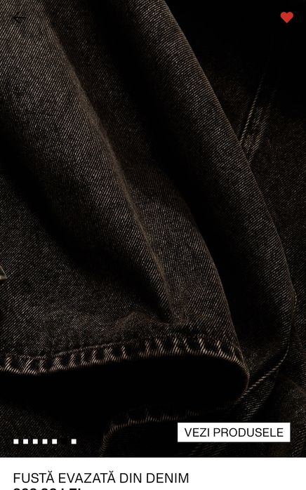 Fusta denim colecția Glenn MartensxH&M