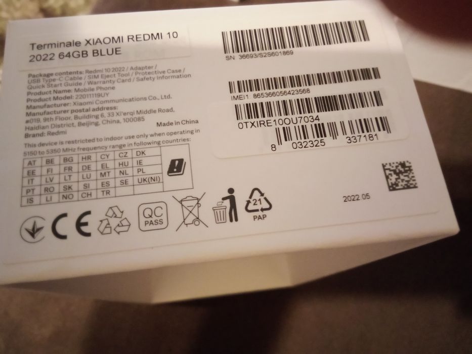 Телефон Xiaomi Redmi 10, 2022, 64Gb