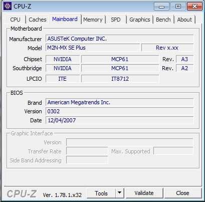 ASUS M2N-MX SE PLUS + процесор + RAM