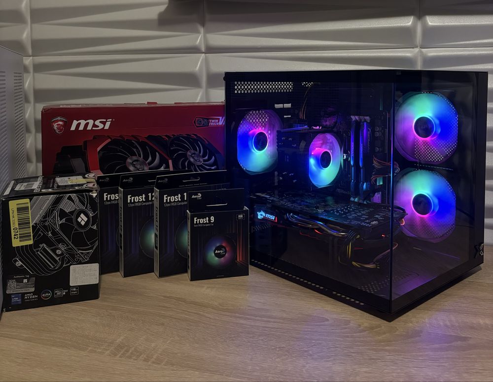 Геймърски компютър INTEl i5, RX470,8 ram, 128ssd,1TB hdd, 550W
