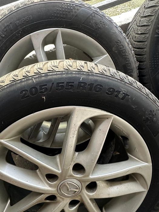 Set Jante Aluminiu + anvelope iarna Mazda 3