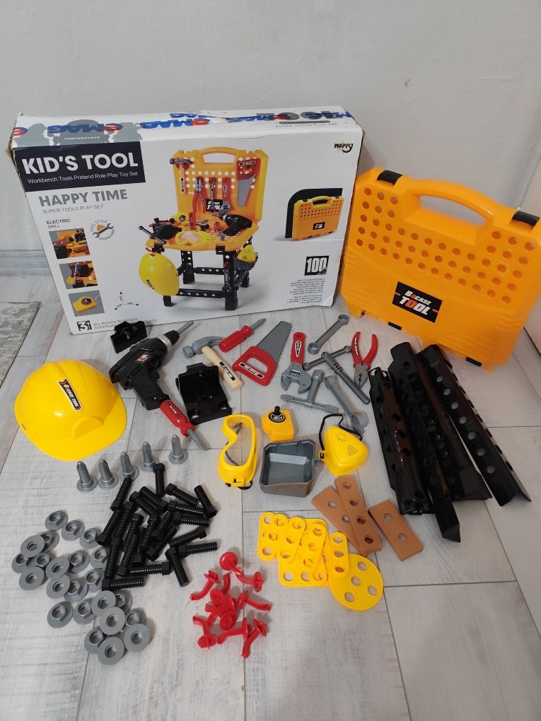 Работилница за дете M-toy's, куфар с инструменти