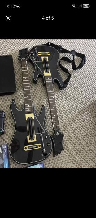Joc guitar Hero + 2 stick-uri Usb + 2 chitare