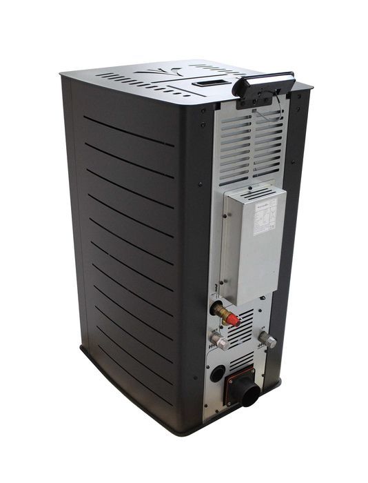 Termosemineu centrala pe peleti Fornello Premium W22, 25 kw, Black