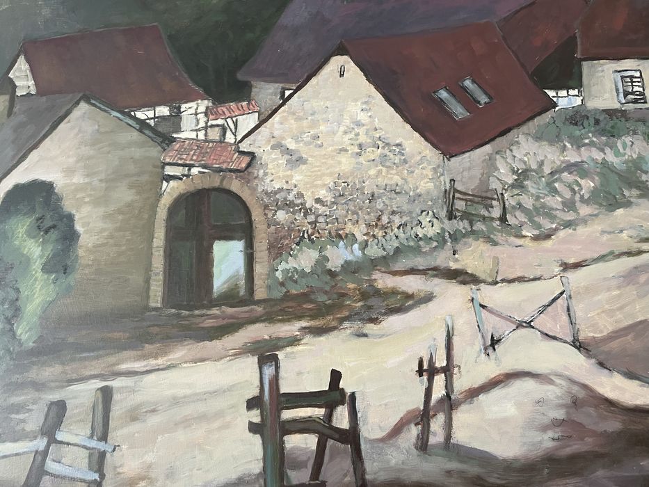 Vand tablou pictat pe lemn