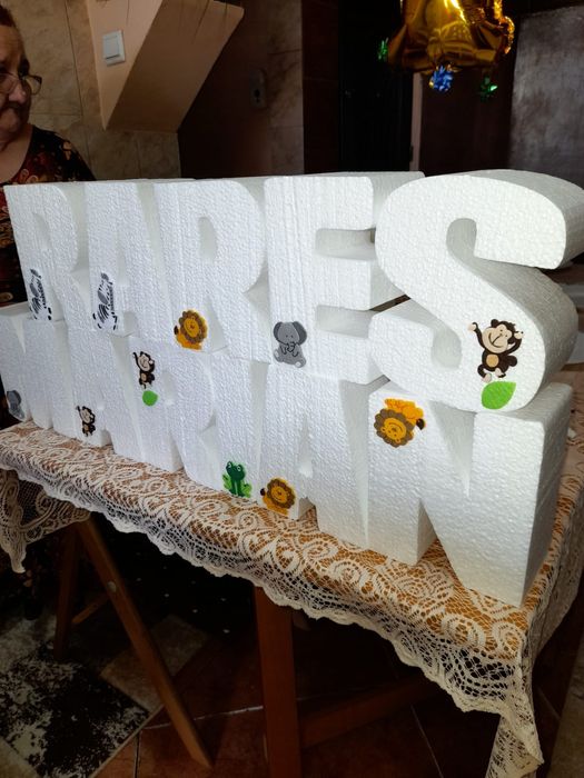 Litere volumetrice botez nunta firma salon de frizerie coafor