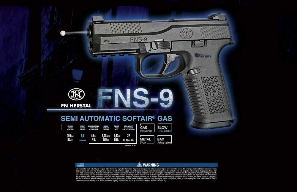 Pistol Airsoft FN HERSTAL FNS-9 GBB
