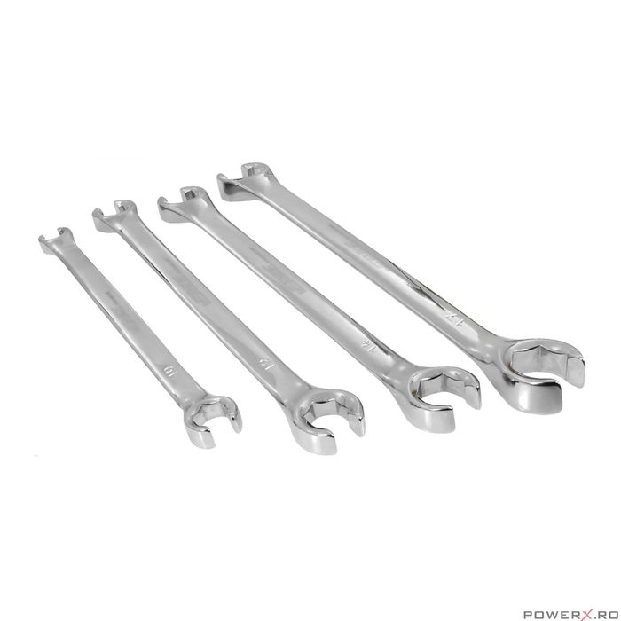 Set 4 chei inelare semideschise, pentru conducte, Premium Line, 8-17