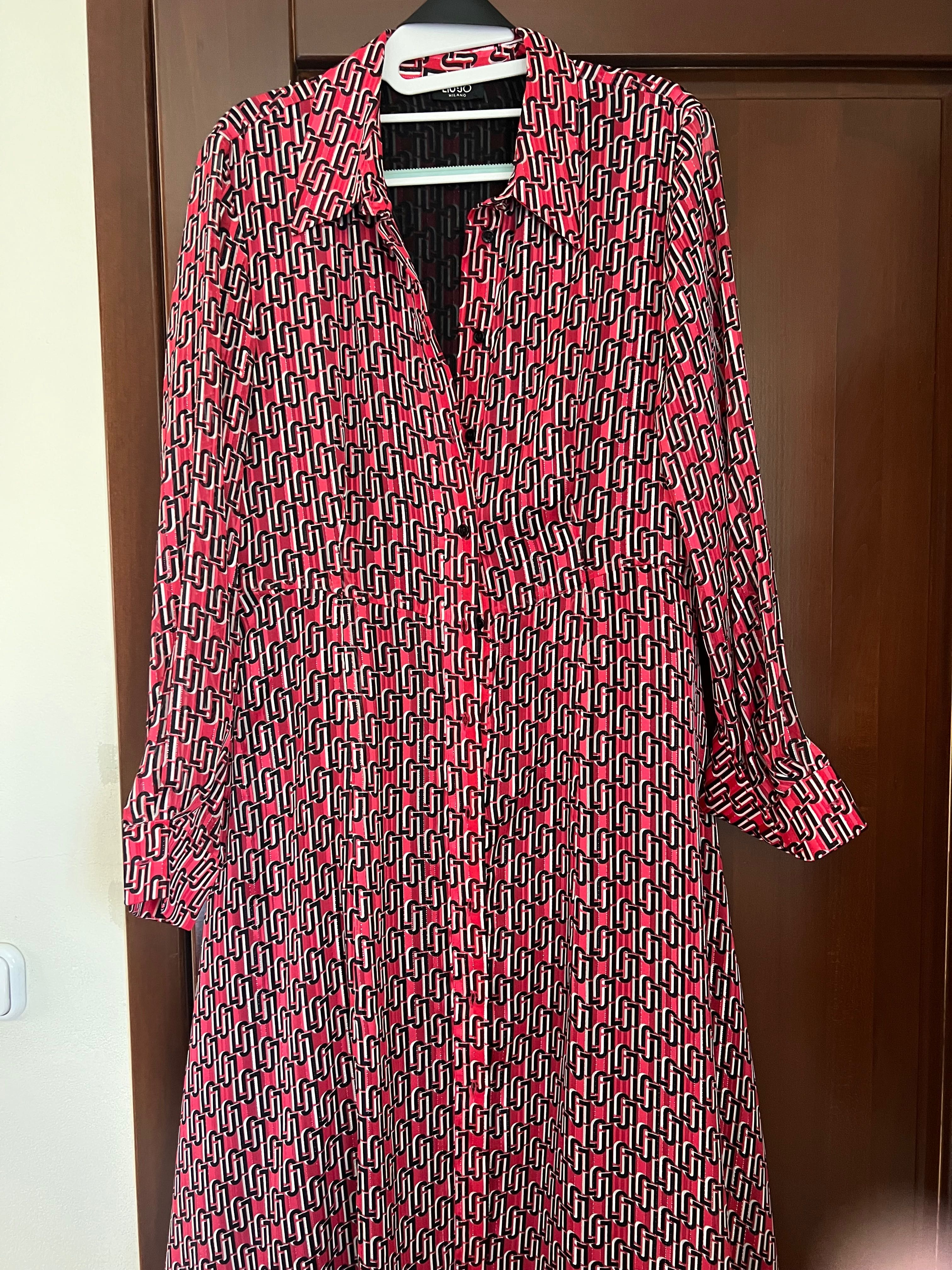 Rochita matase Lio jo,roz cu negru