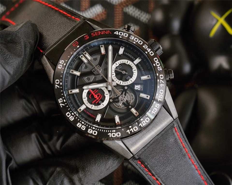 Ceas de bărbați TAG Carrera x Senna Chronograph Tourbillon